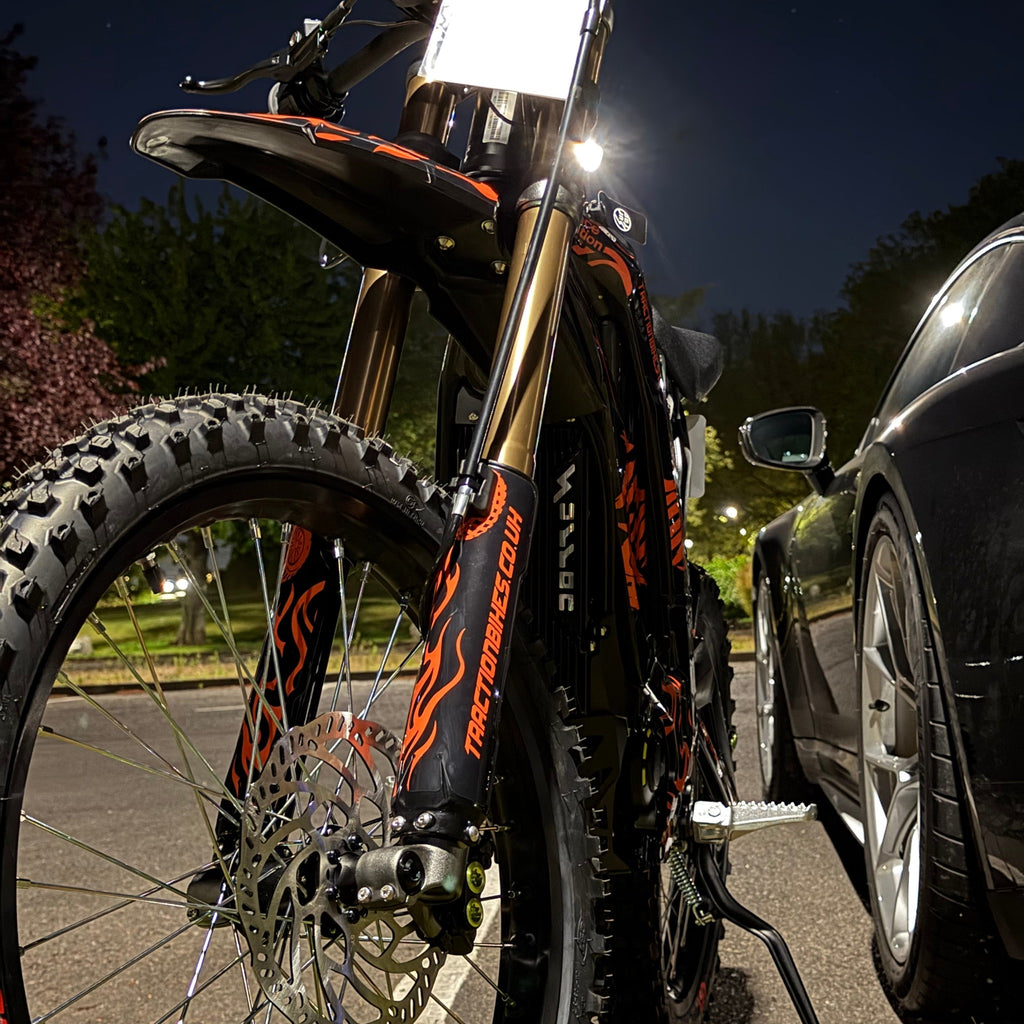 Sur-Ron Light Bee X rear detail at Traction Bikes
