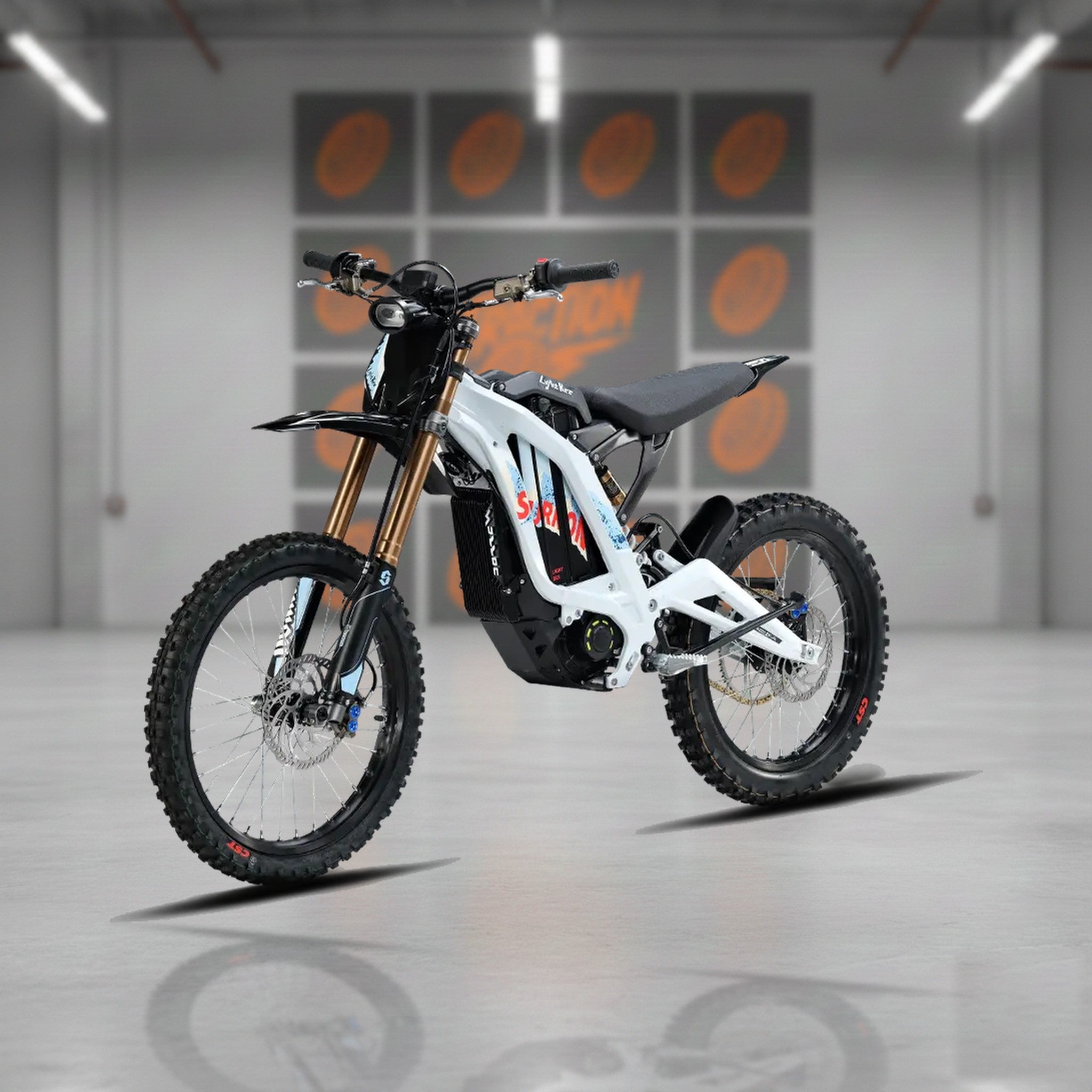 2026 Sur-Ron Light Bee X in White at the Traction Bikes warehouse