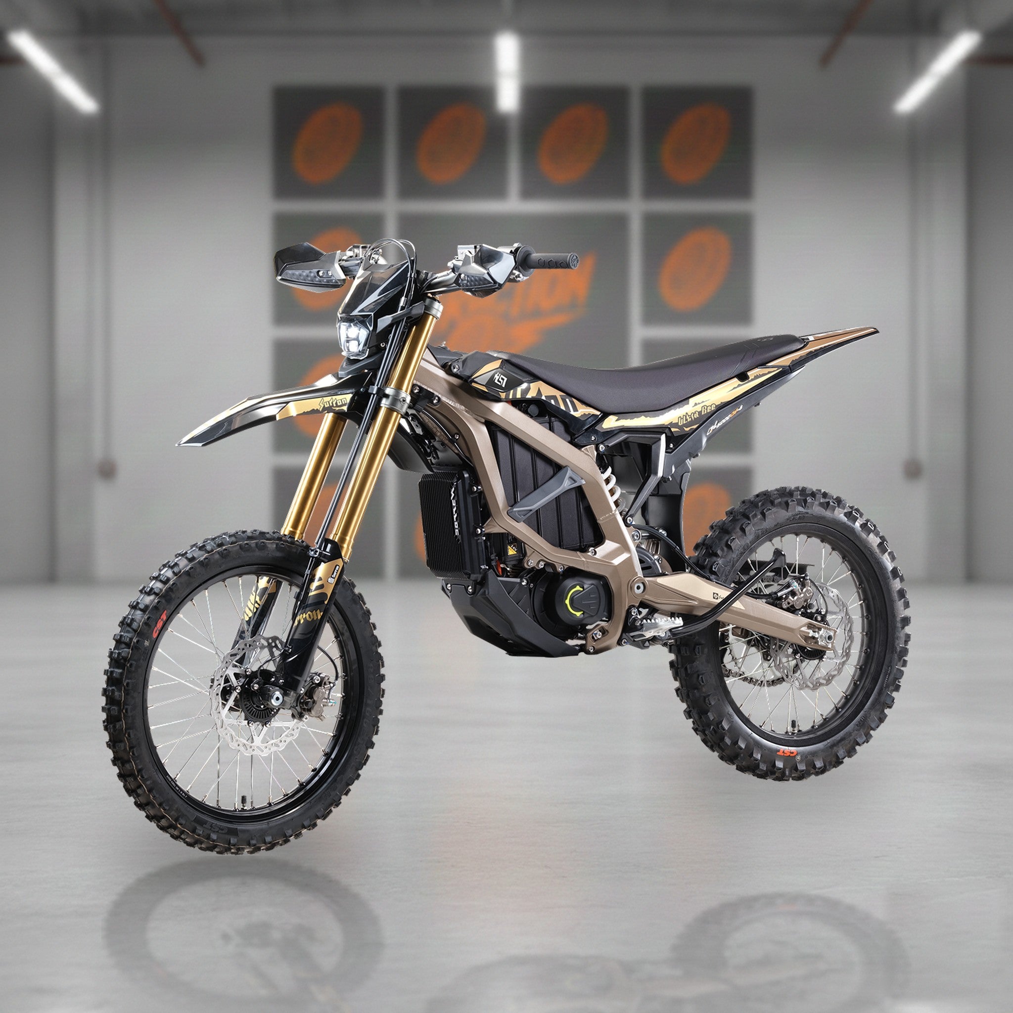 2026 Sur-Ron Ultra Bee HP X in Desert Brown at the Traction Bikes warehouse