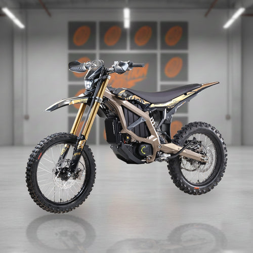 2026 Sur-Ron Ultra Bee HP X in Desert Brown at the Traction Bikes warehouse