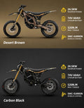 2026 Sur-Ron Ultra Bee in Desert Brown and Carbon Black, 24.5kW motor and SWC Surron wheelie control